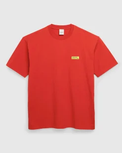 Highsnobiety Logo T-Shirt Dusty Red- Shirts