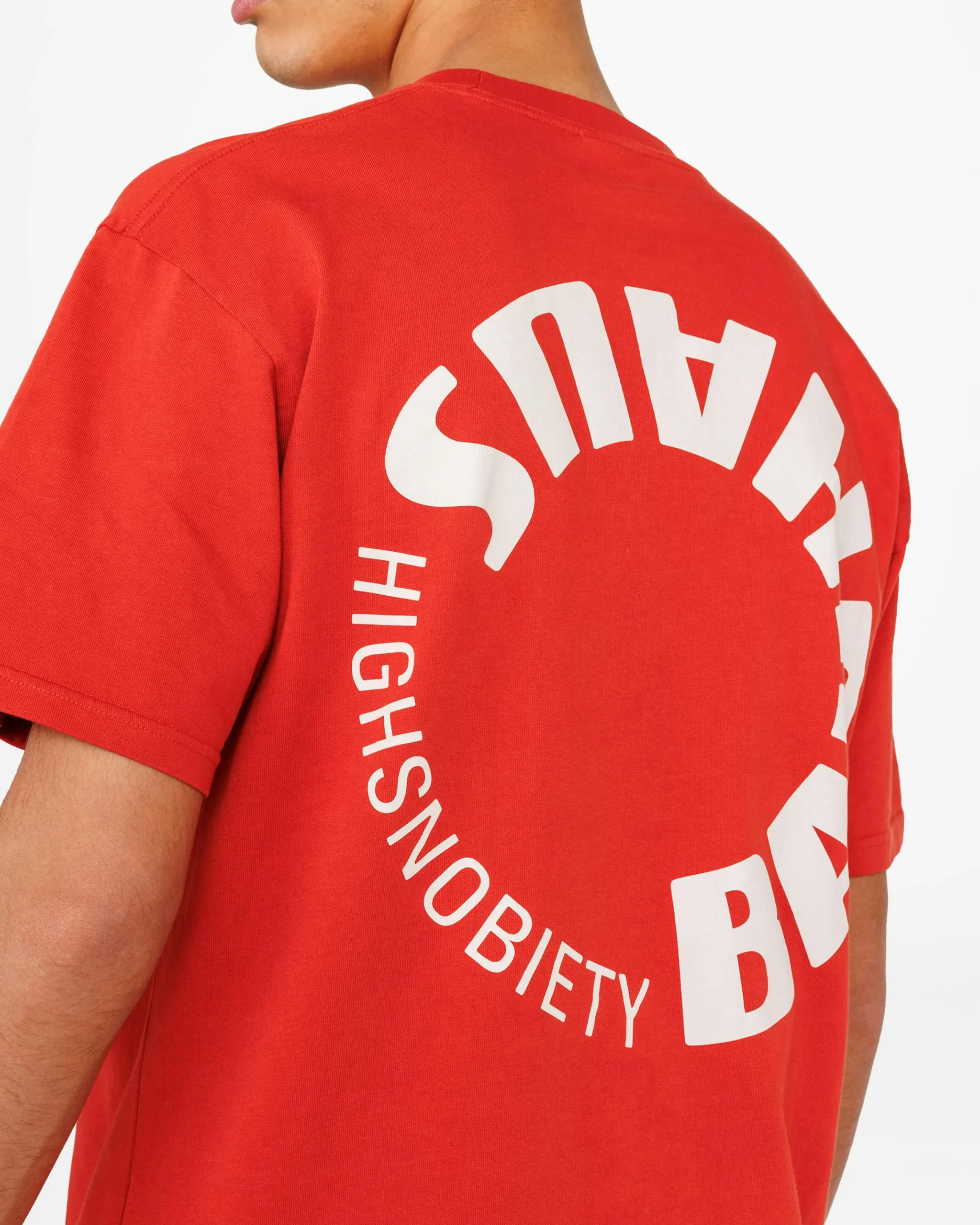 Highsnobiety Logo T-Shirt Dusty Red- Shirts
