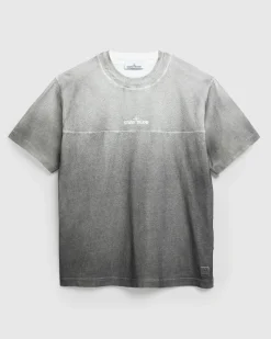 Stone Island Logo T-Shirt Lead Grey- Tops