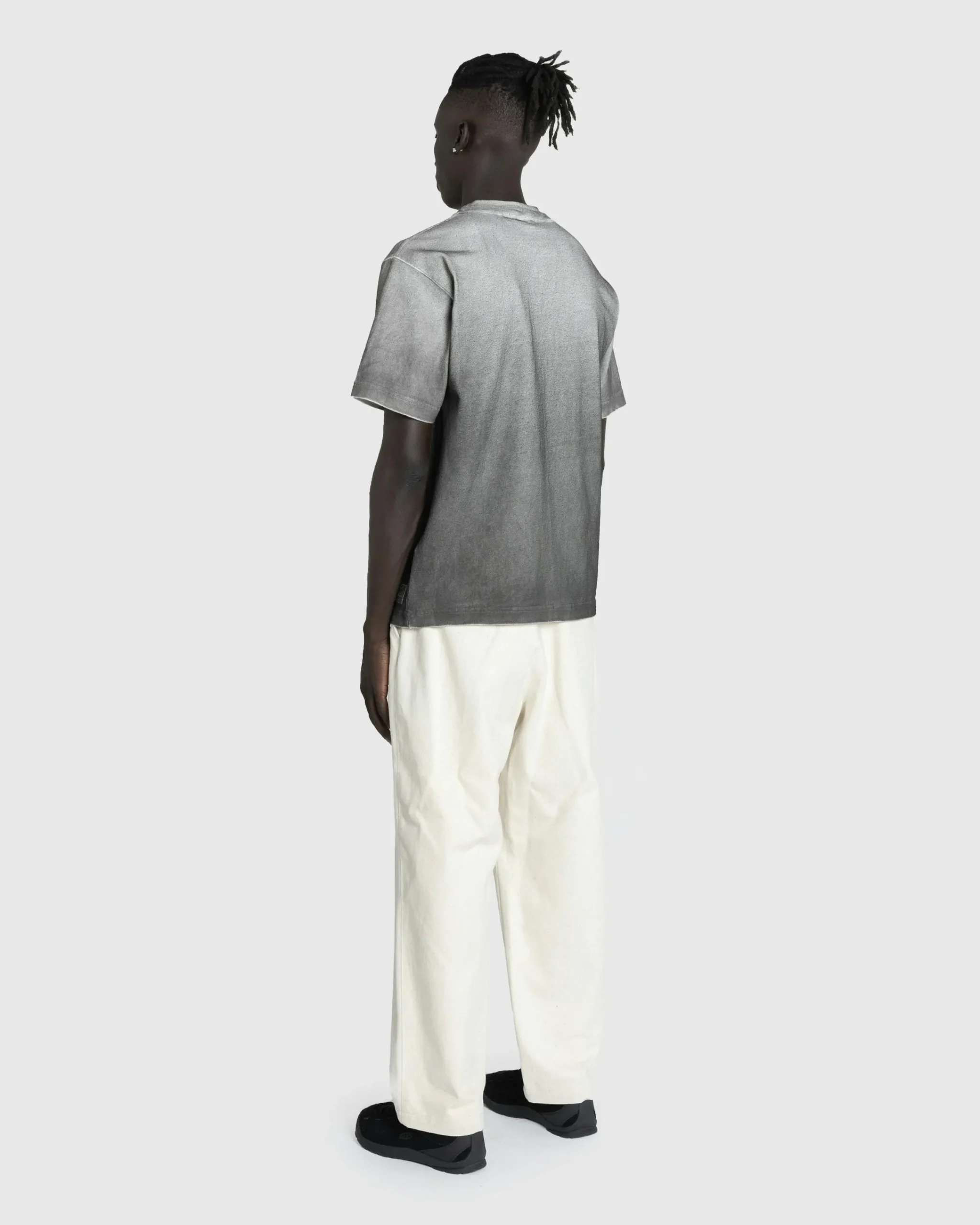 Stone Island Logo T-Shirt Lead Grey- Tops