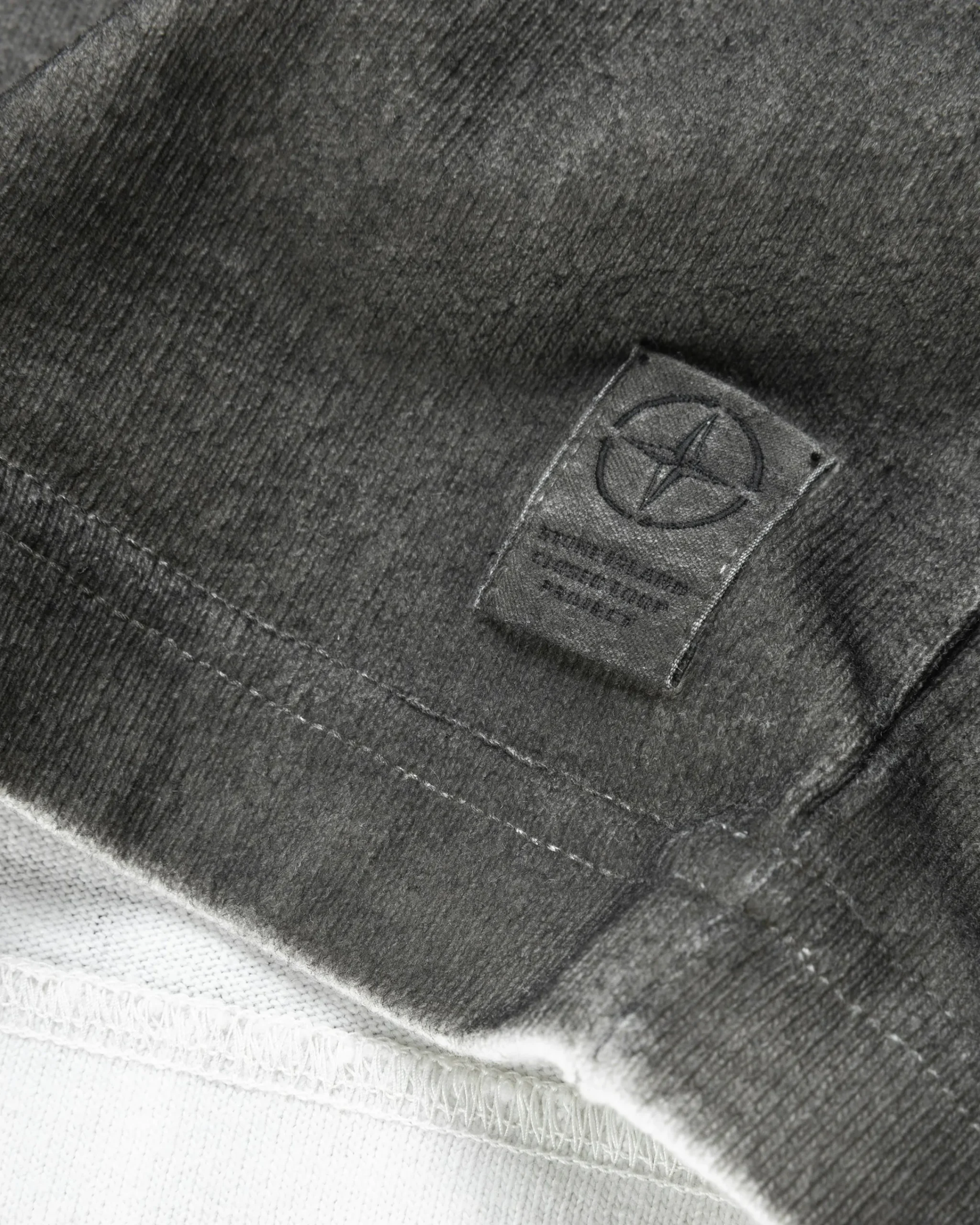 Stone Island Logo T-Shirt Lead Grey- Tops