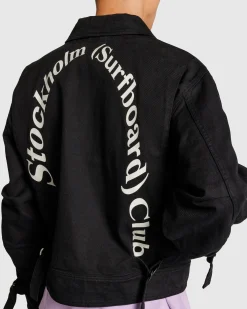 Stockholm Surfboard Club Logo Work Jacket- Outerwear