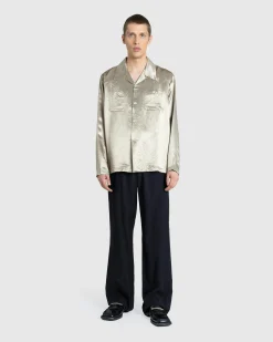 Needles Longsleeve Cowboy One-Up Shirt Acetate Sateen- Shirts