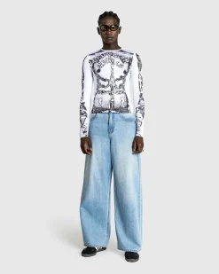 Jean Paul Gaultier Long-Sleeve Gaultier Paris Top- Tops
