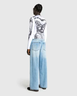 Jean Paul Gaultier Long-Sleeve Gaultier Paris Top- Tops