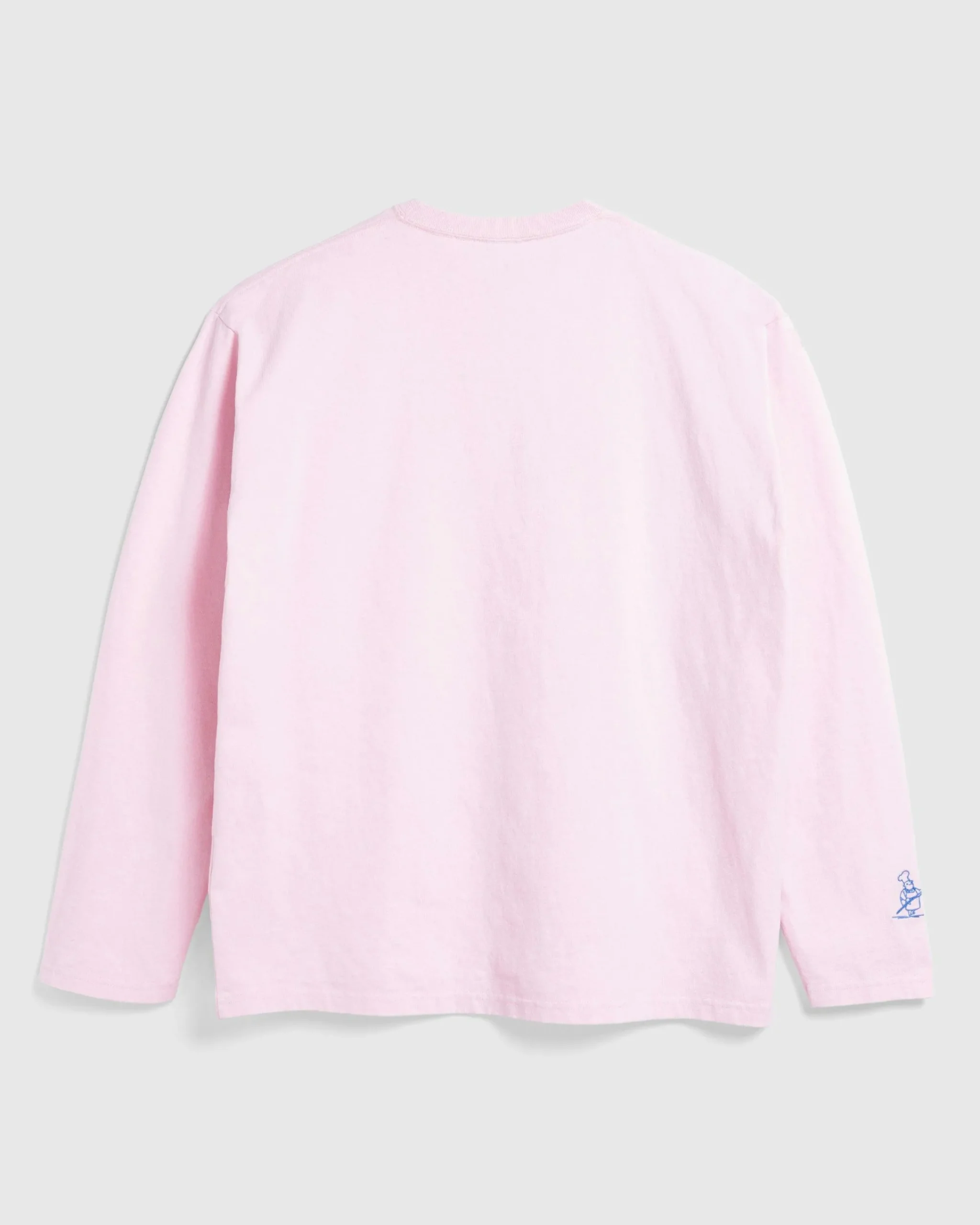 Beigel Bake Long-Sleeve Logo Tee Pink- Tops