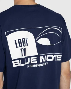 Blue Note Records Look To T-Shirt Navy- Tops
