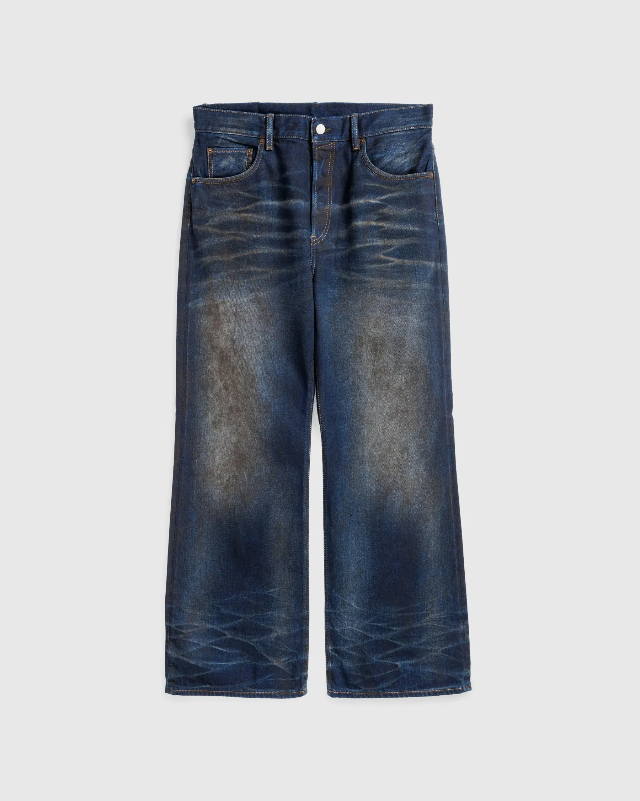 Acne Studios Loose Fit Jeans 2021M Dark Blue- Pants