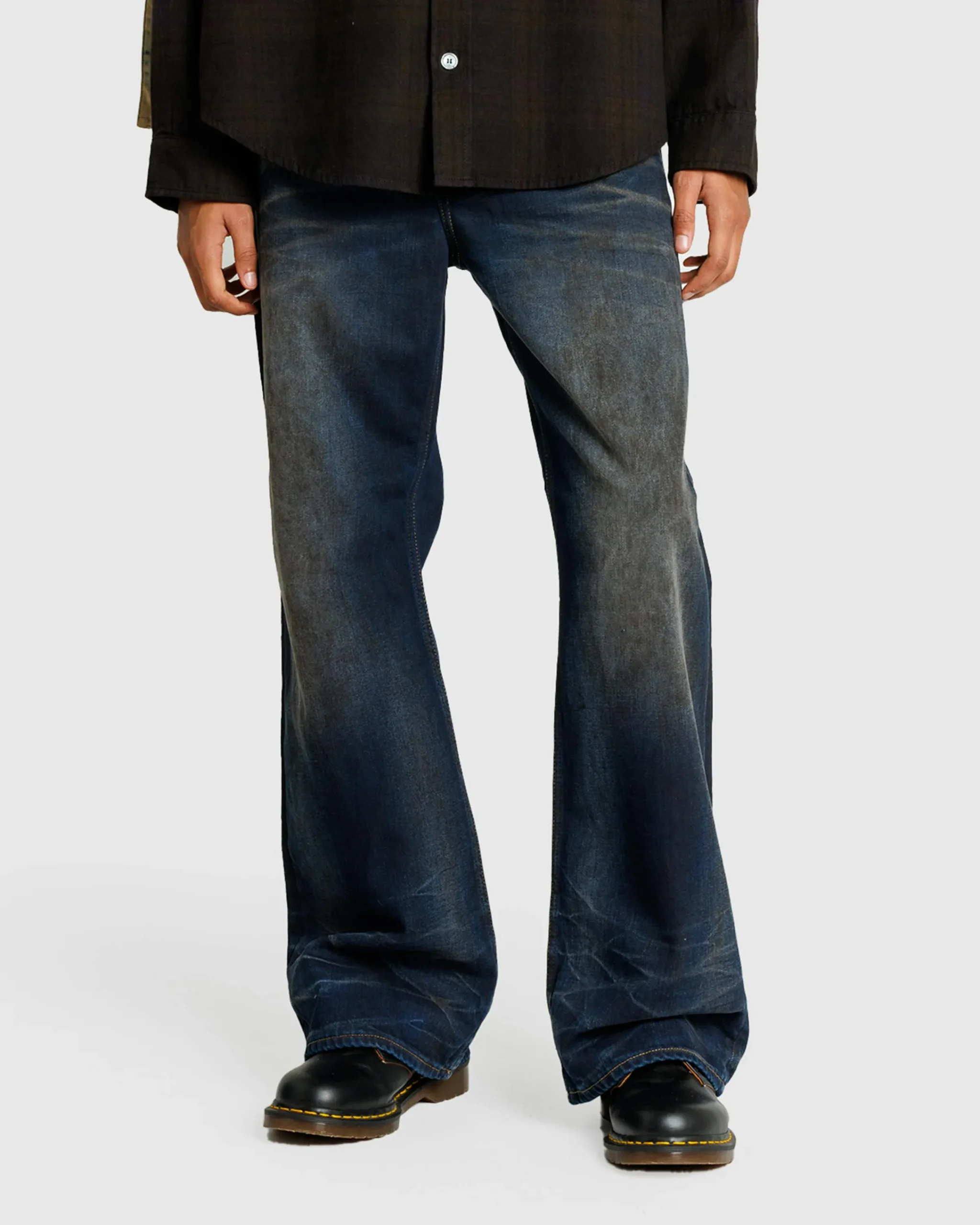Acne Studios Loose Fit Jeans 2021M Dark Blue- Pants