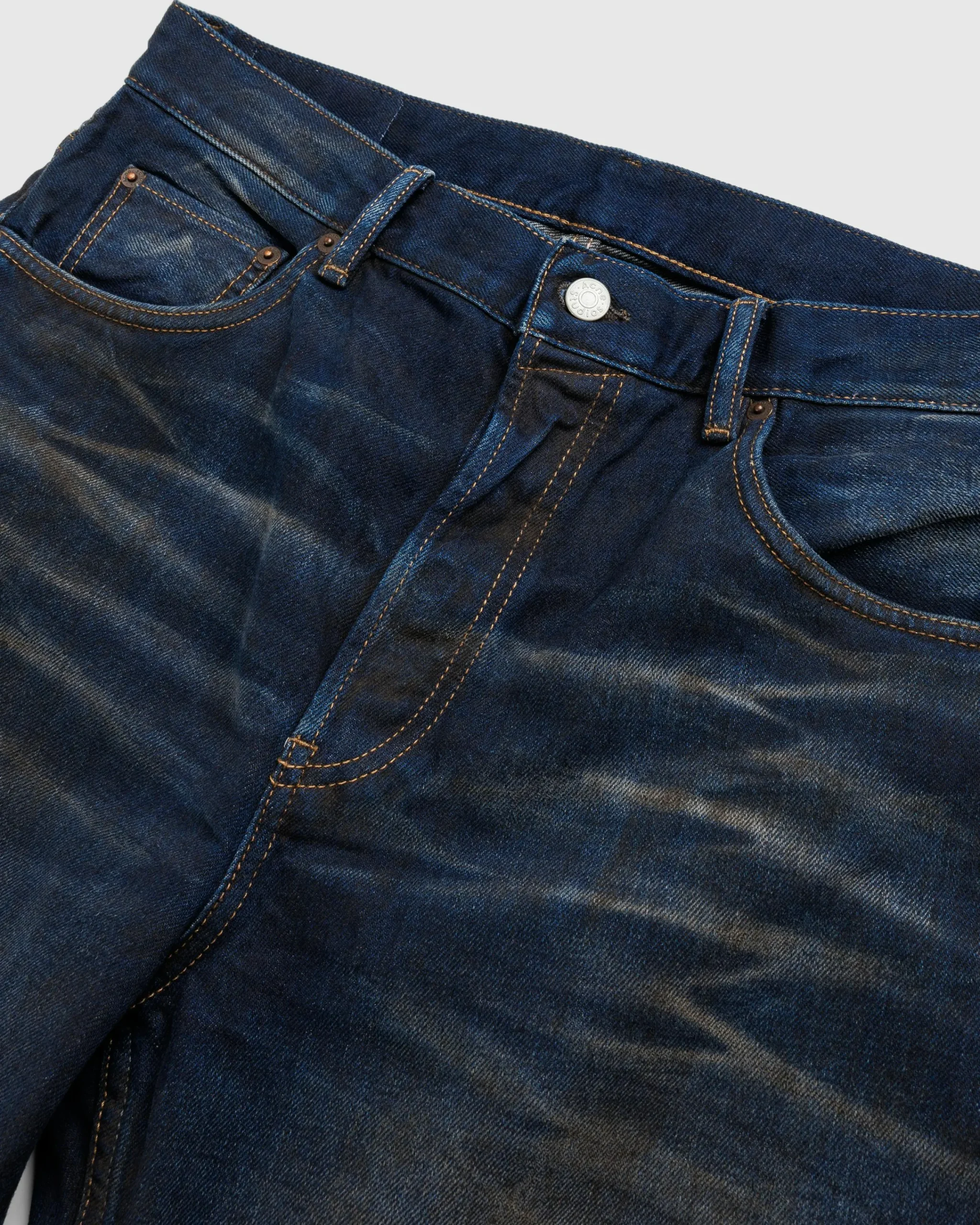 Acne Studios Loose Fit Jeans 2021M Dark Blue- Pants