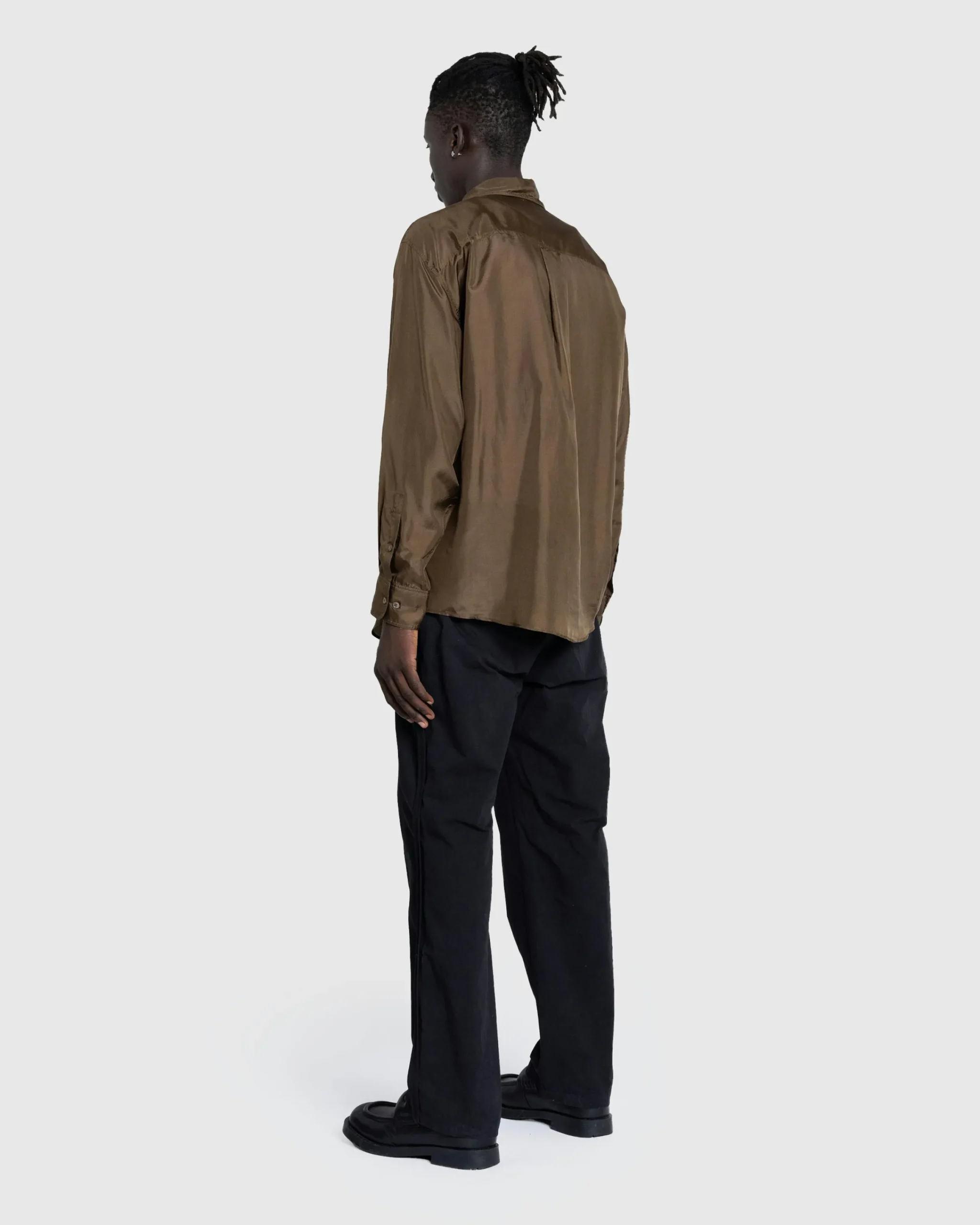 Lemaire Loose Shirt Dark Tobacco- Shirts
