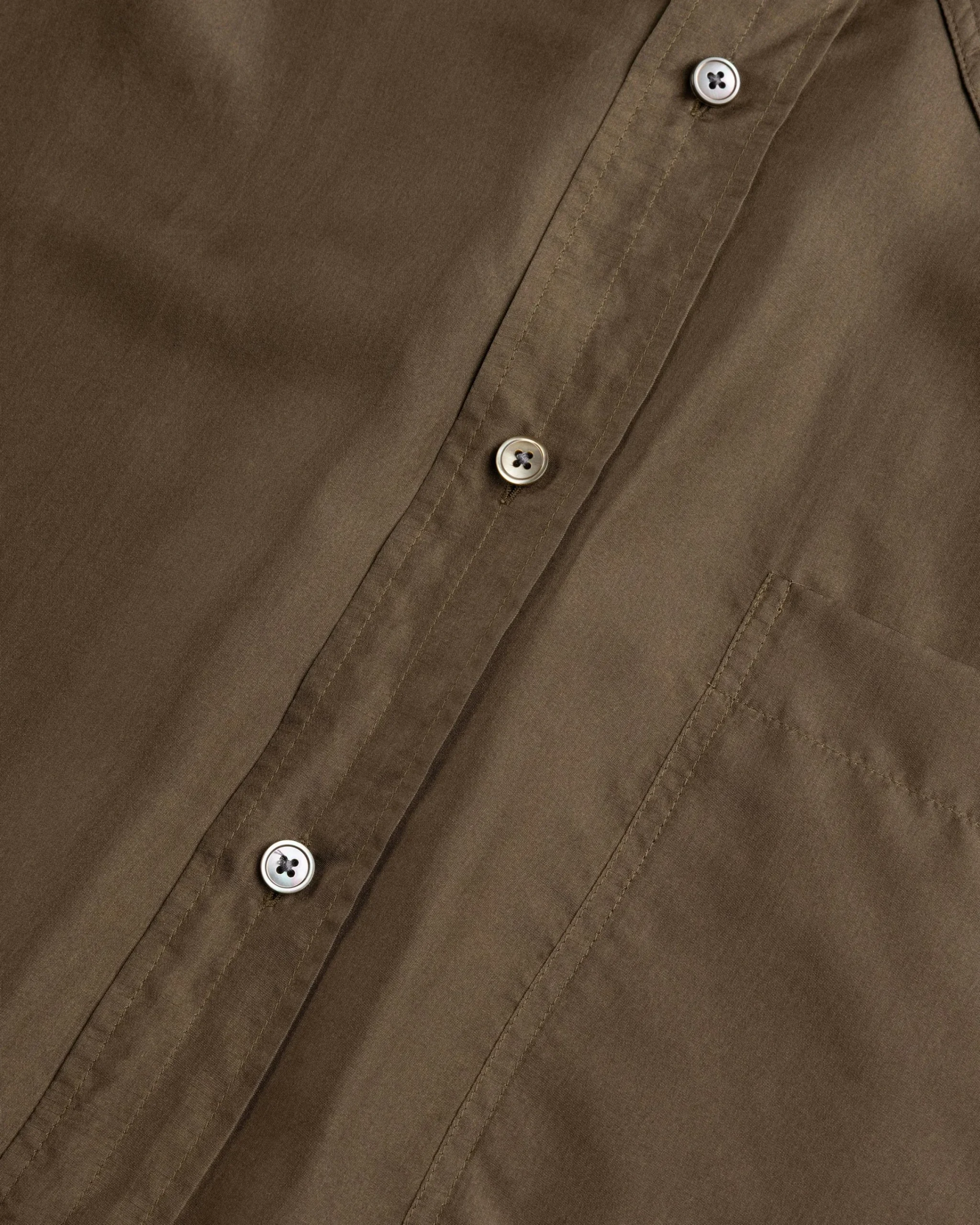 Lemaire Loose Shirt Dark Tobacco- Shirts