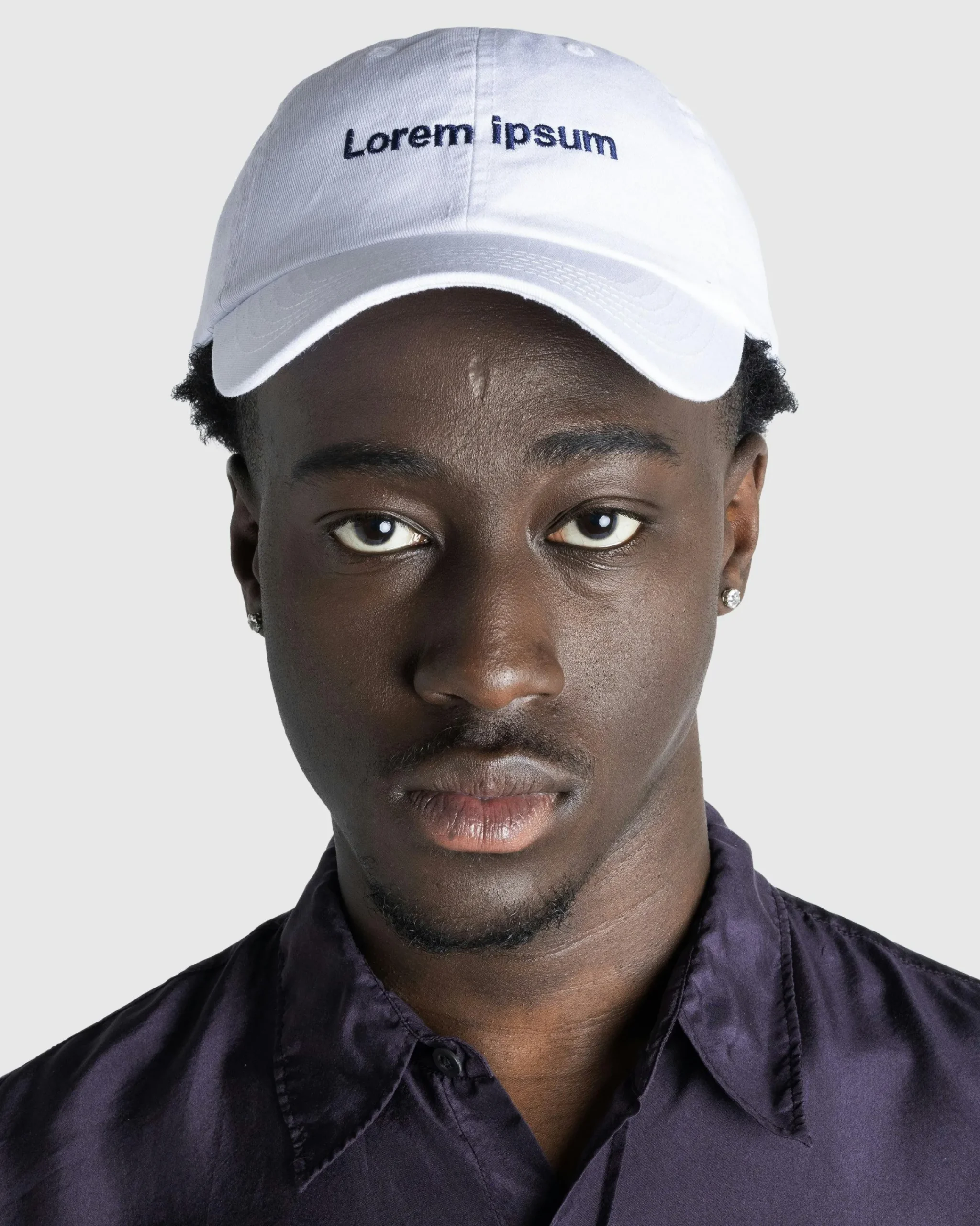 HO HO COCO Lorem Ipsum Cap White/Navy- Hats