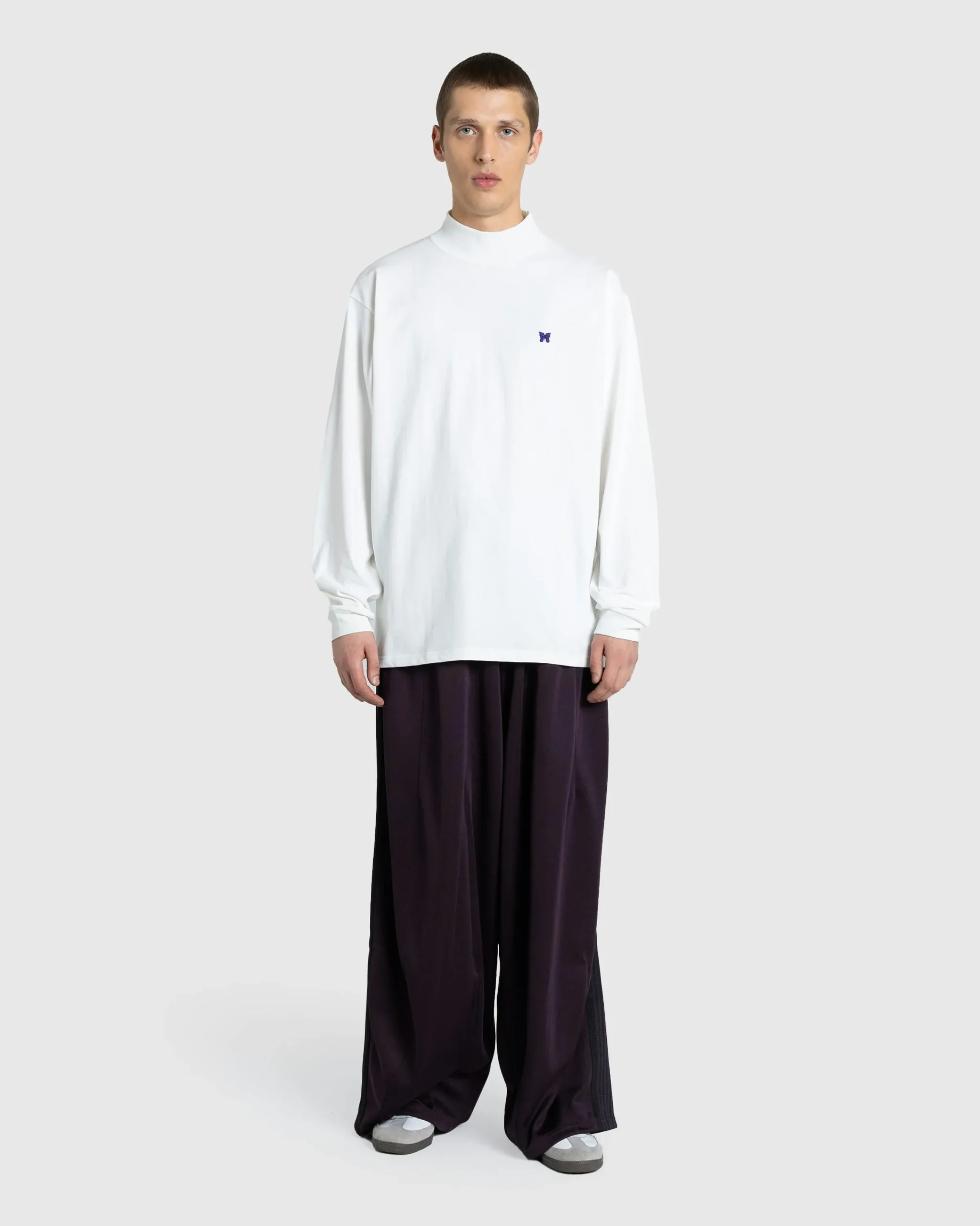 Needles L/S Mock Neck Tee Poly Jersey- Shirts