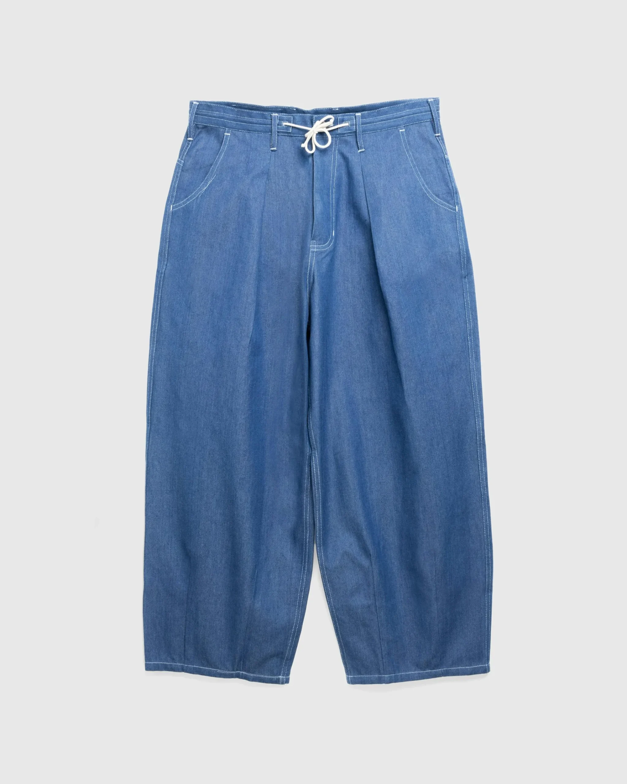Story mfg. Lush Pants Indigo Denim Wonky-Wear- Pants