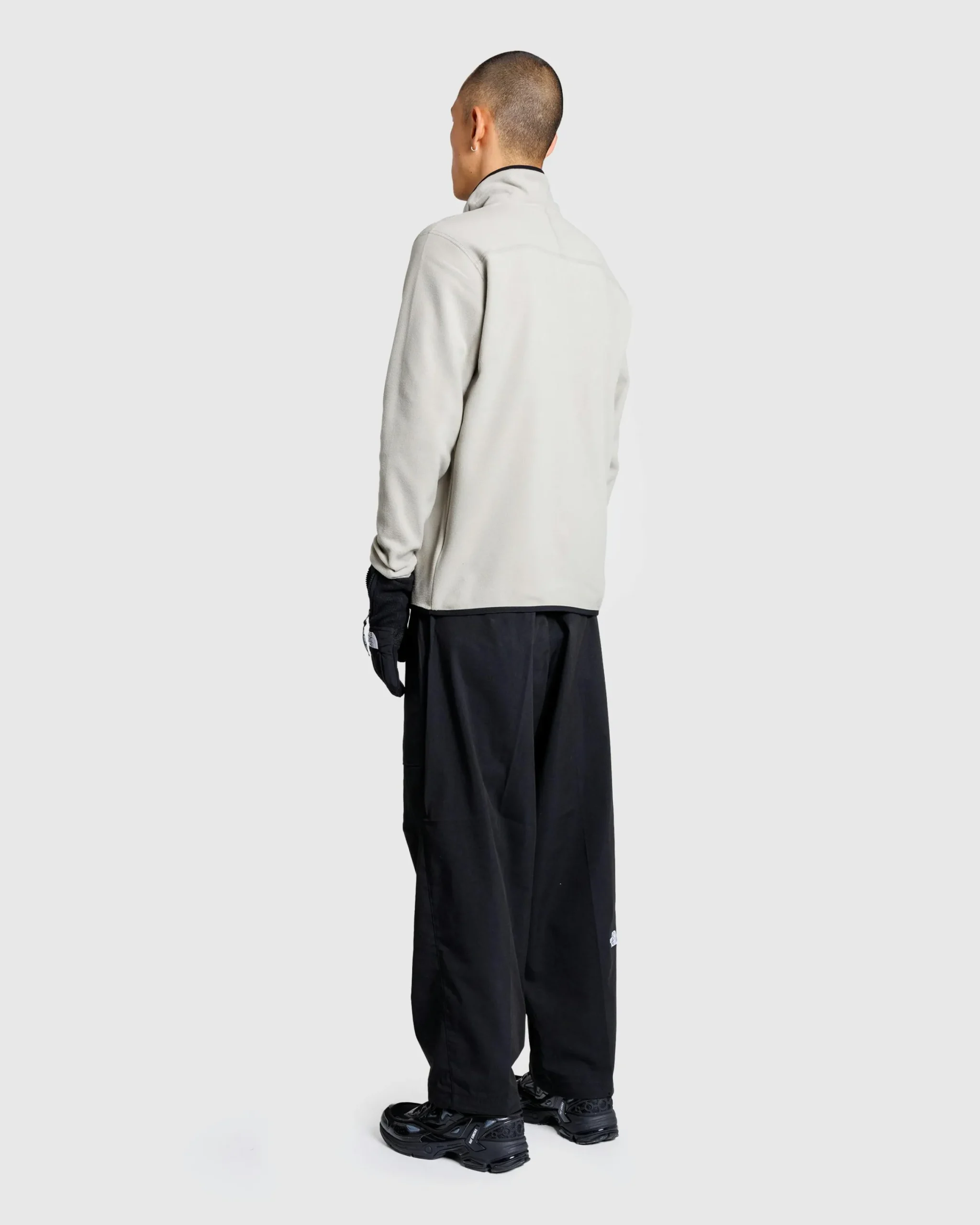 The North Face M Glacier 1/4 Zip Clay Grey- Outerwear