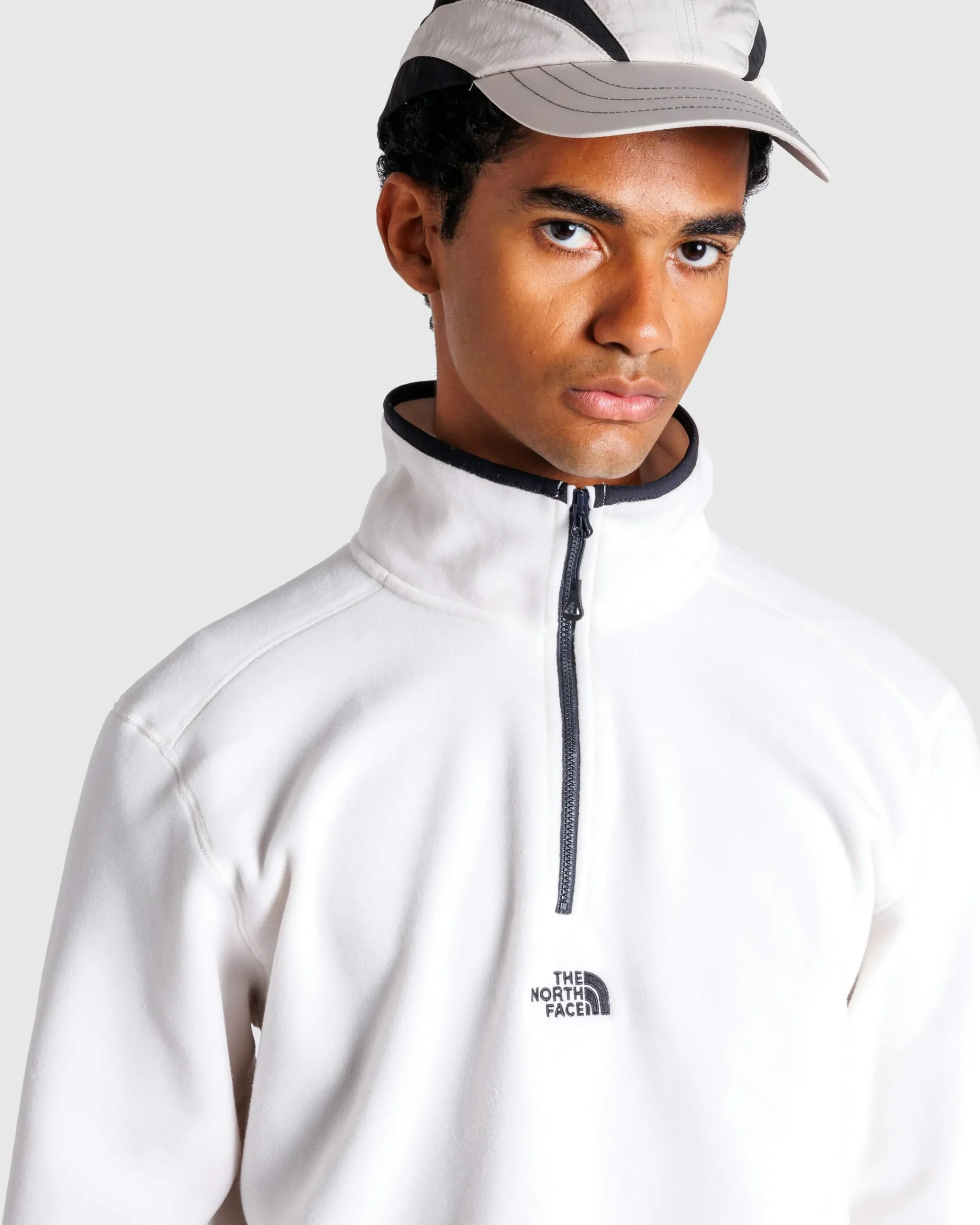 The North Face M Glacier 1/4 Zip Gardenia White-NPF- Outerwear