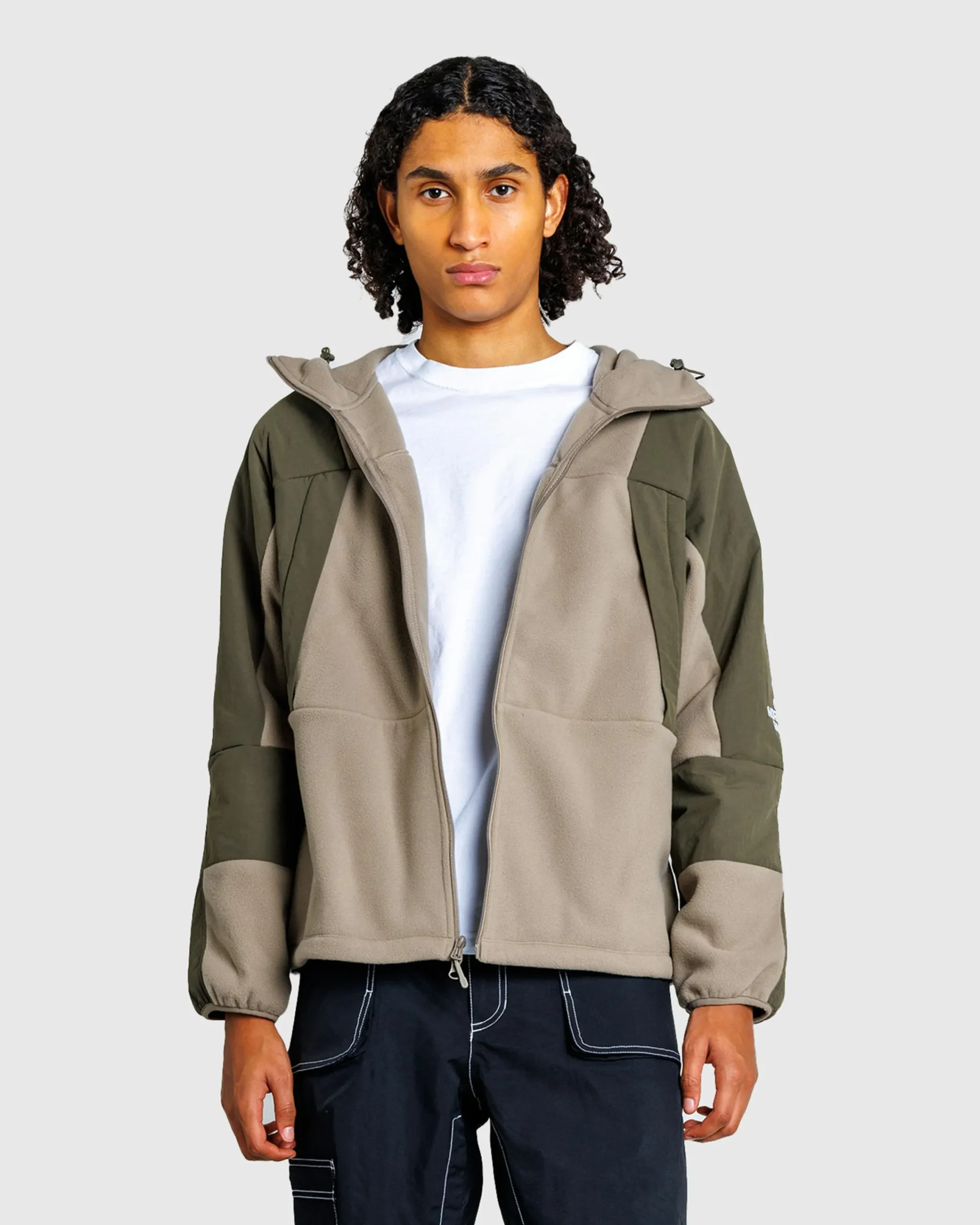 The North Face M Light Fleece Jacket Cavern Grey/New Taupe- Outerwear