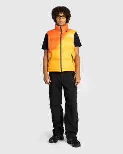 The North Face M TNF x Yinka Ilori Down Vest Red Orange/Apricot Glaze- Outerwear