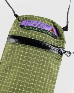 Rayon Vert Macaroni Bag Gridstop Green- Bags