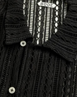 Bode Meandering Lace Long-Sleeve Shirt- Shirts