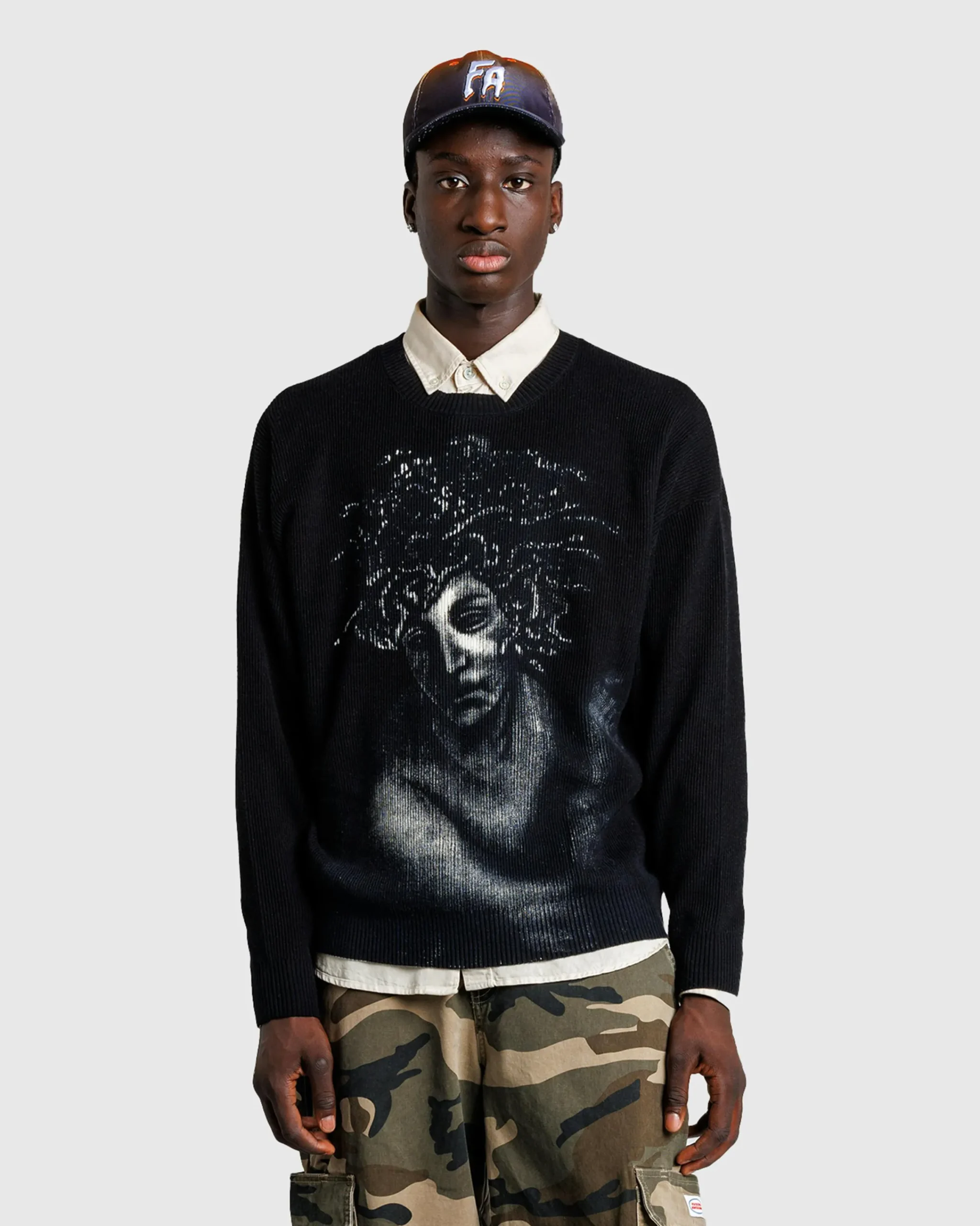 Fucking Awesome Medusa Sweater- Knitwear