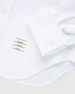 Thom Browne Men's Pique Ruffled-Bib Tux Shirt- Shirts