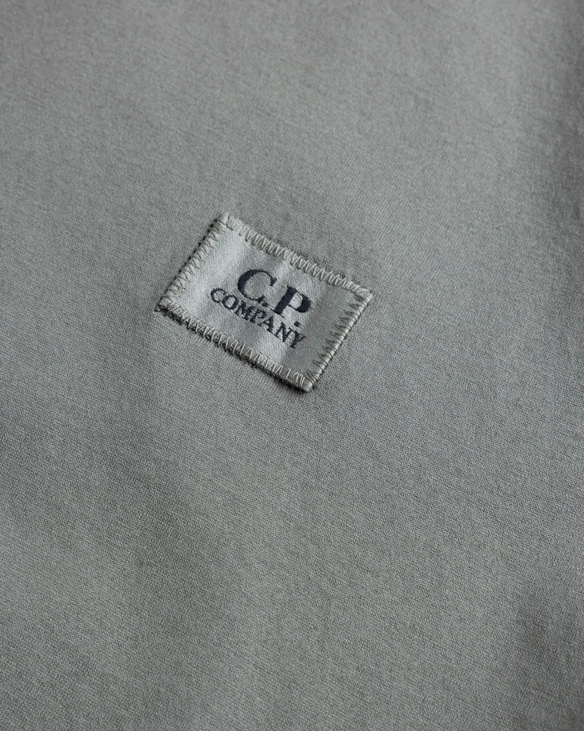 C.P. Company Mercerized 70/2 Jersey Gasato Logo Patch T-Shirt Grape Leaf- Tops