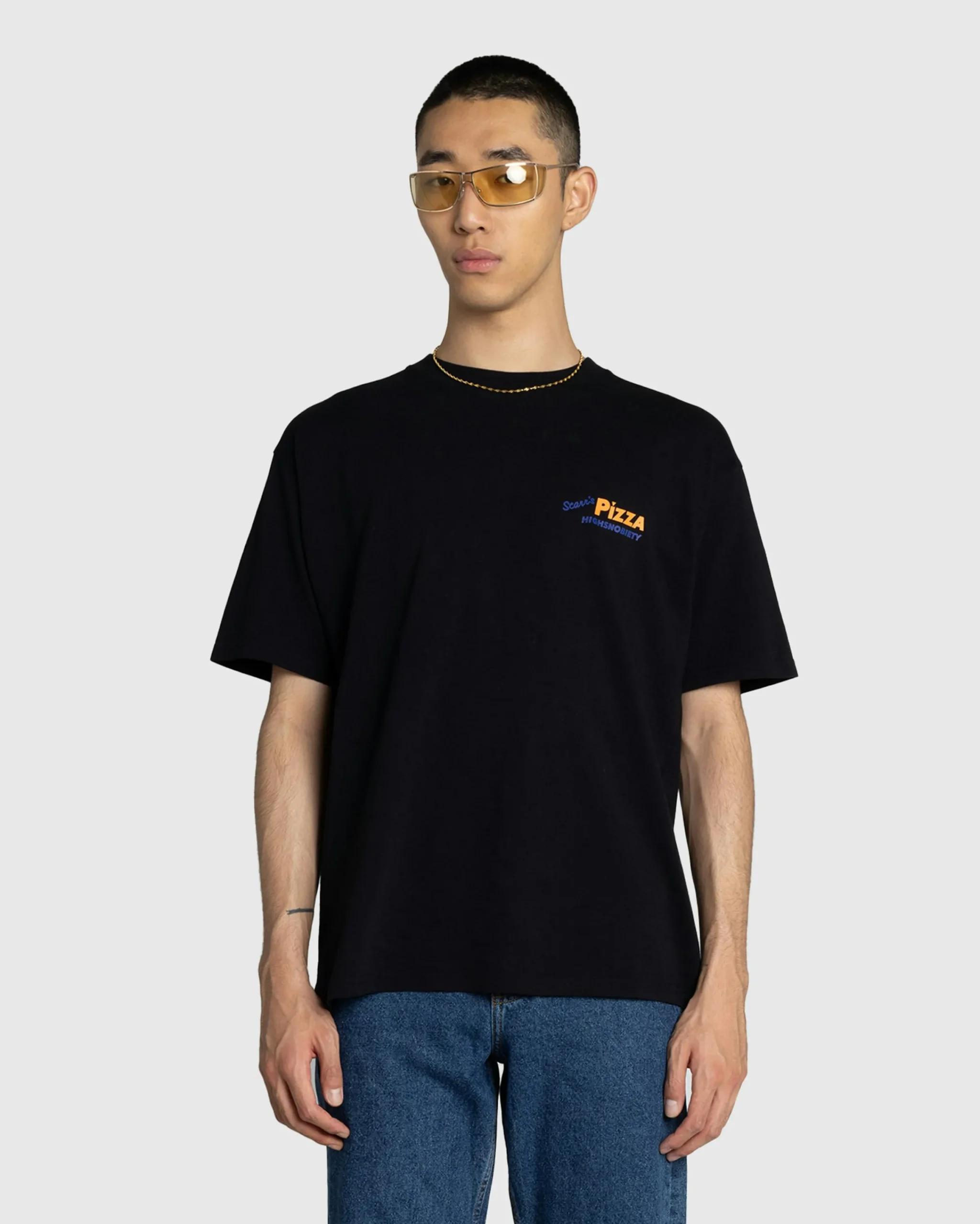 Scarr's Pizza Merch T-Shirt Black- Tops