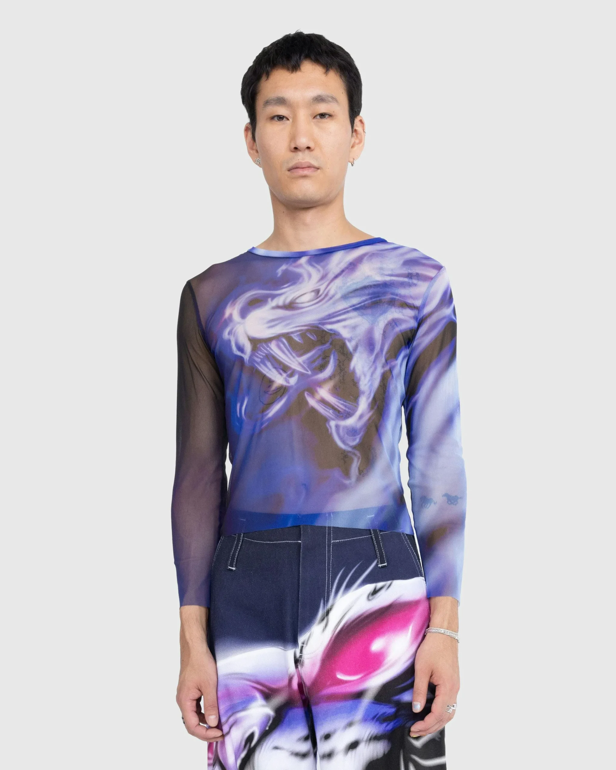 Gerrit Jacob Mesh Long-Sleeve- Tops