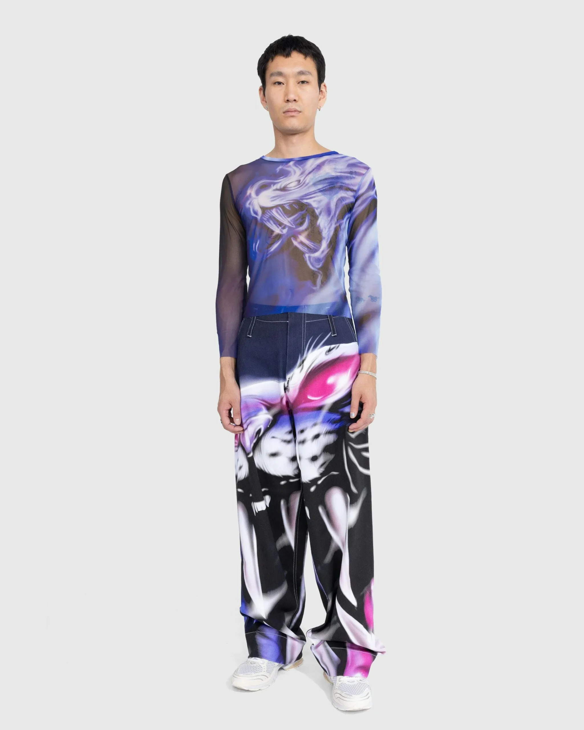 Gerrit Jacob Mesh Long-Sleeve- Tops