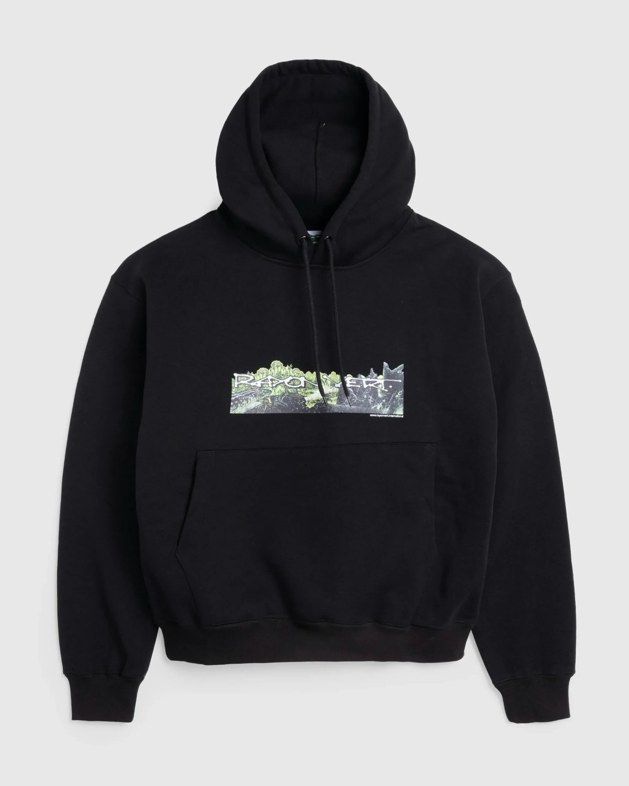 Rayon Vert Mesozoic Hoodie Golgotha Black- Sweats