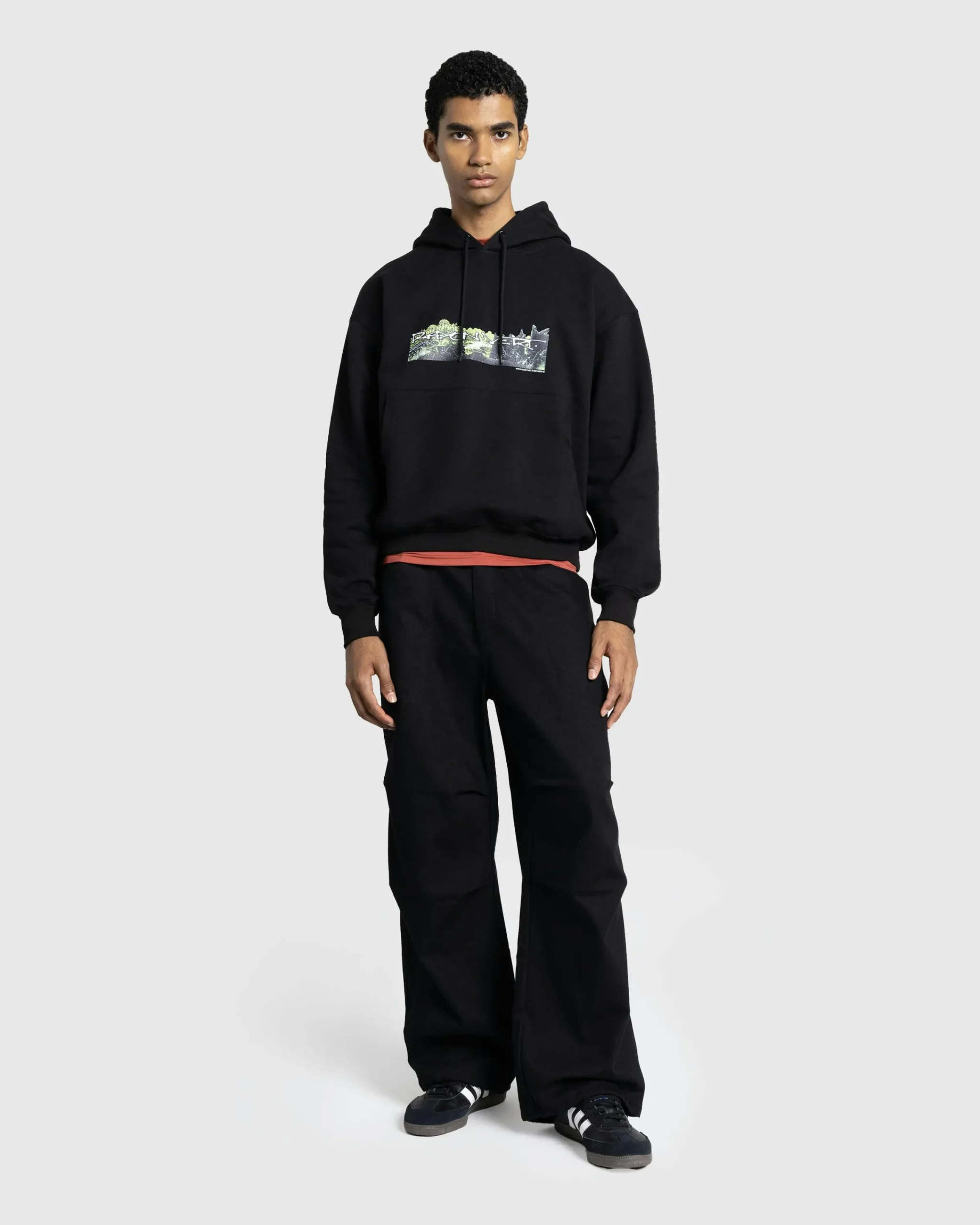 Rayon Vert Mesozoic Hoodie Golgotha Black- Sweats