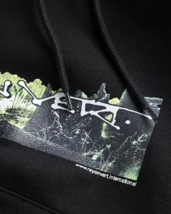 Rayon Vert Mesozoic Hoodie Golgotha Black- Sweats