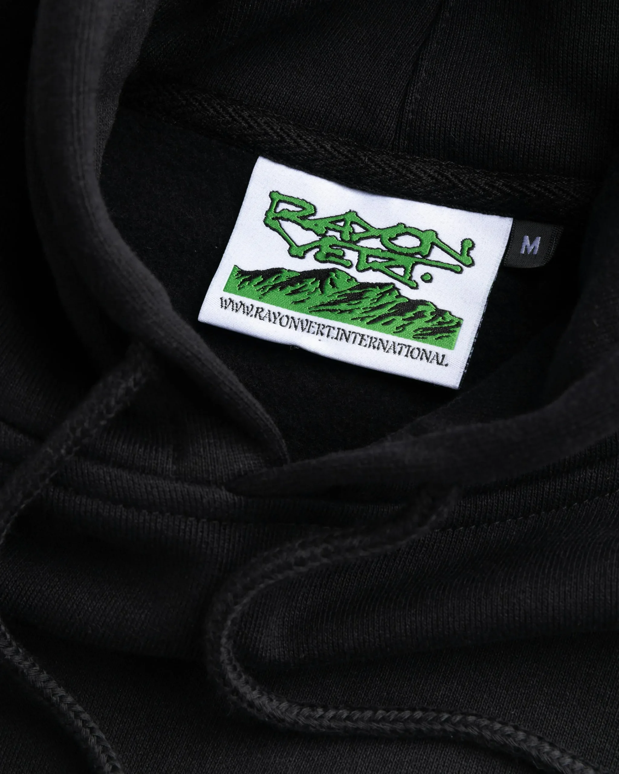 Rayon Vert Mesozoic Hoodie Golgotha Black- Sweats