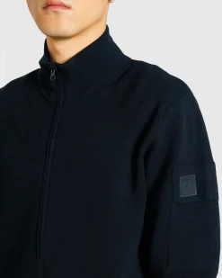 C.P. Company Metropolis Series Extra Fine Merino Wool Zip Cardigan- Knitwear
