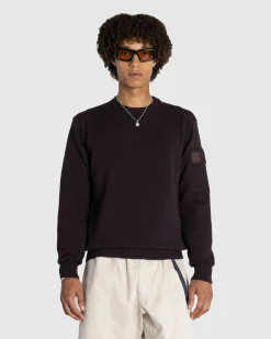 C.P. Company Metropolis Series Extra Fine Merino Wool Crewneck Knit Rum Baisin- Knitwear
