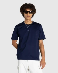 C.P. Company Metropolis Series Mercerized Jersey Printed Logo T-Shirt Sky Captain- Tops