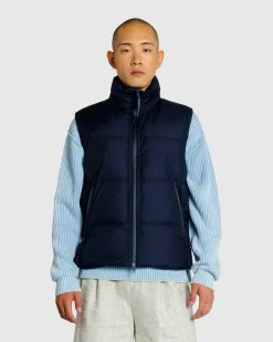 C.P. Company Metropolis Series Pertex Hooded Down Vest Sky Captain- Outerwear