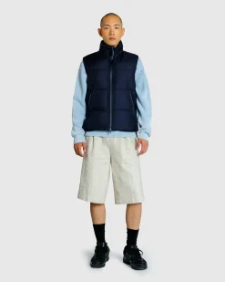 C.P. Company Metropolis Series Pertex Hooded Down Vest Sky Captain- Outerwear