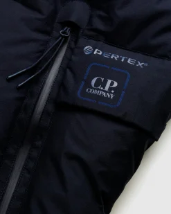 C.P. Company Metropolis Series Pertex Hooded Down Vest Sky Captain- Outerwear