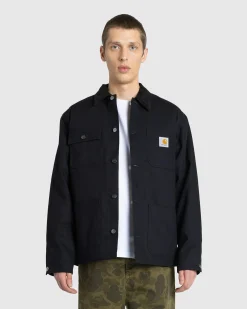 Carhartt WIP Michigan Coat Black/Black/Rigid- Shirts