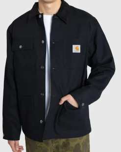 Carhartt WIP Michigan Coat Black/Black/Rigid- Shirts