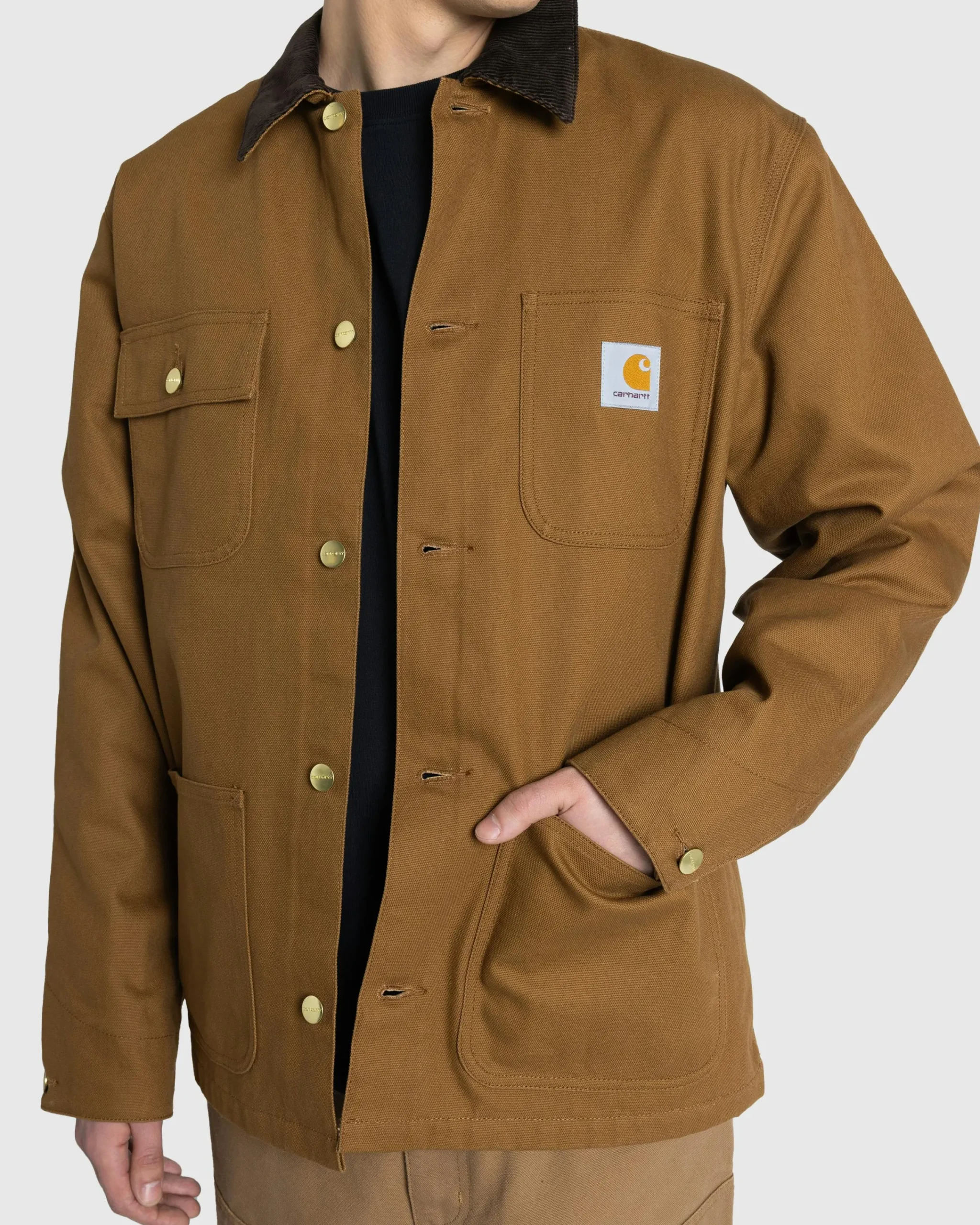 Carhartt WIP Michigan Coat Hamilton Brown/Tobacco/Rigid- Shirts