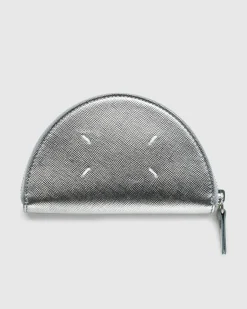 Maison Margiela Micro Half Moon Pouch Metallic Grey- Bags