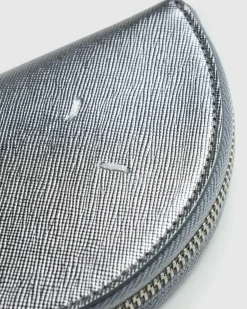 Maison Margiela Micro Half Moon Pouch Metallic Grey- Bags
