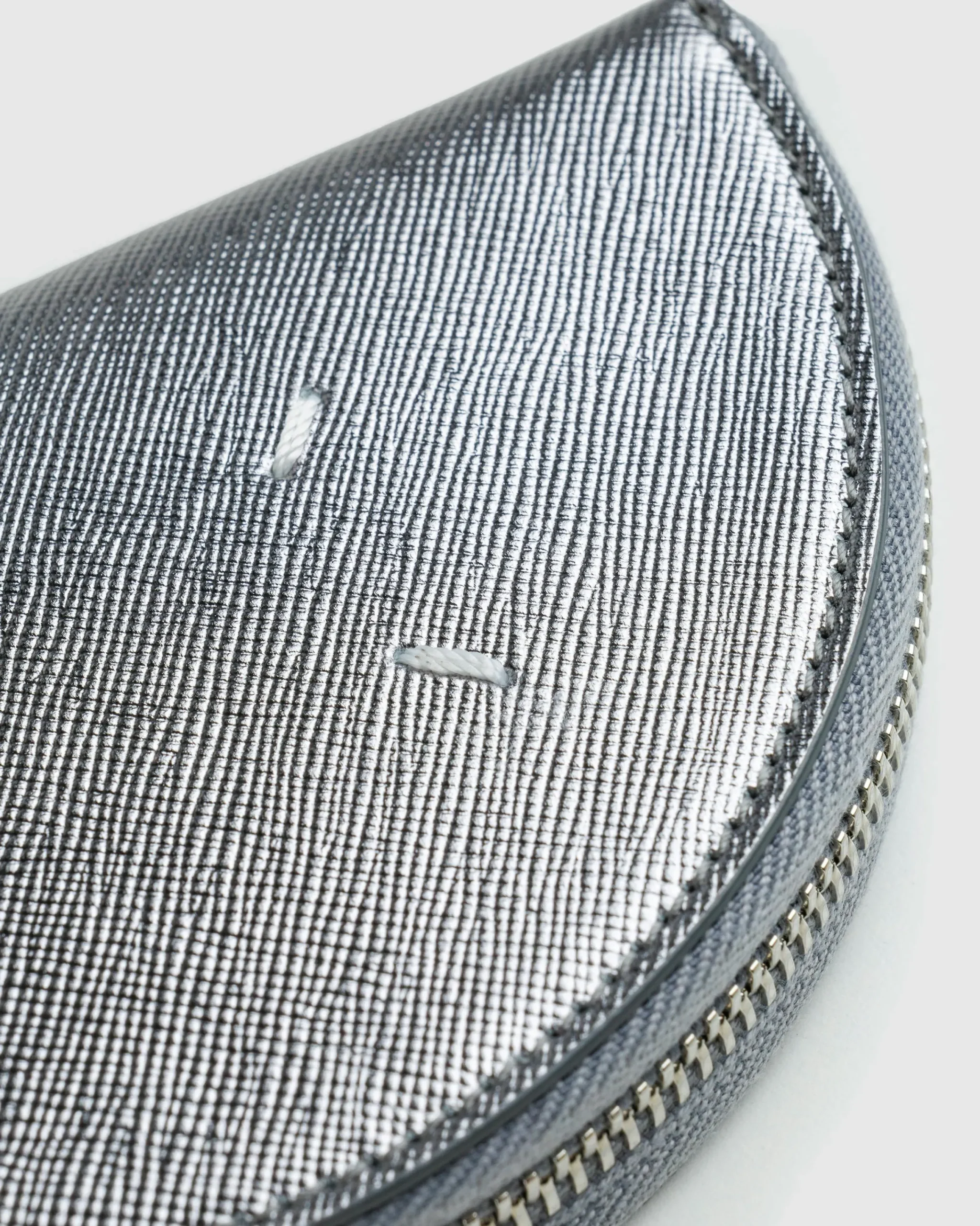 Maison Margiela Micro Half Moon Pouch Metallic Grey- Bags