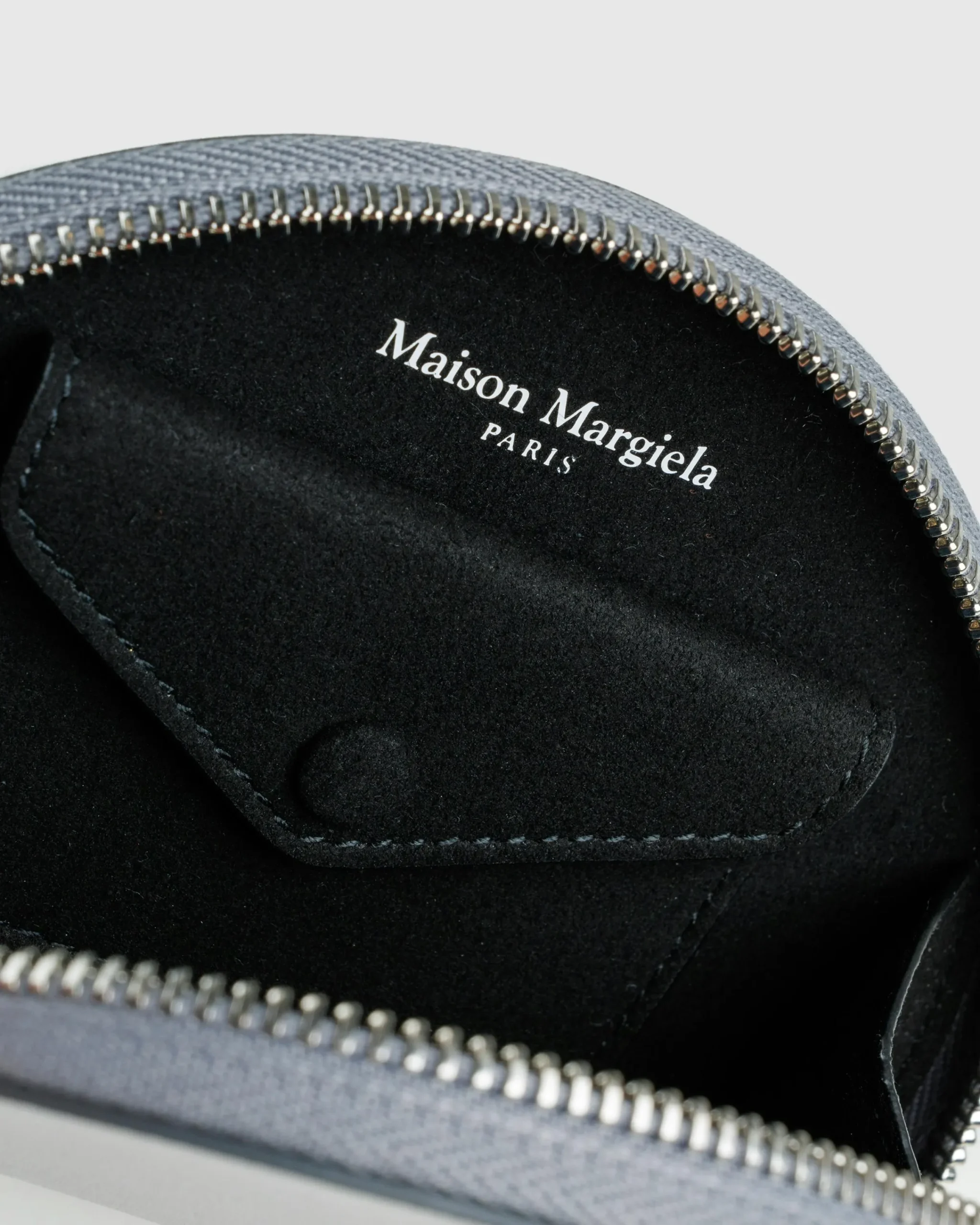 Maison Margiela Micro Half Moon Pouch Metallic Grey- Bags