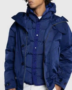C.P. Company Micro Kei Hooded Jacket Estate Blue- Outerwear