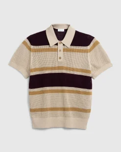 Dries van Noten Mindo Knit Polo /Stripes- Tops